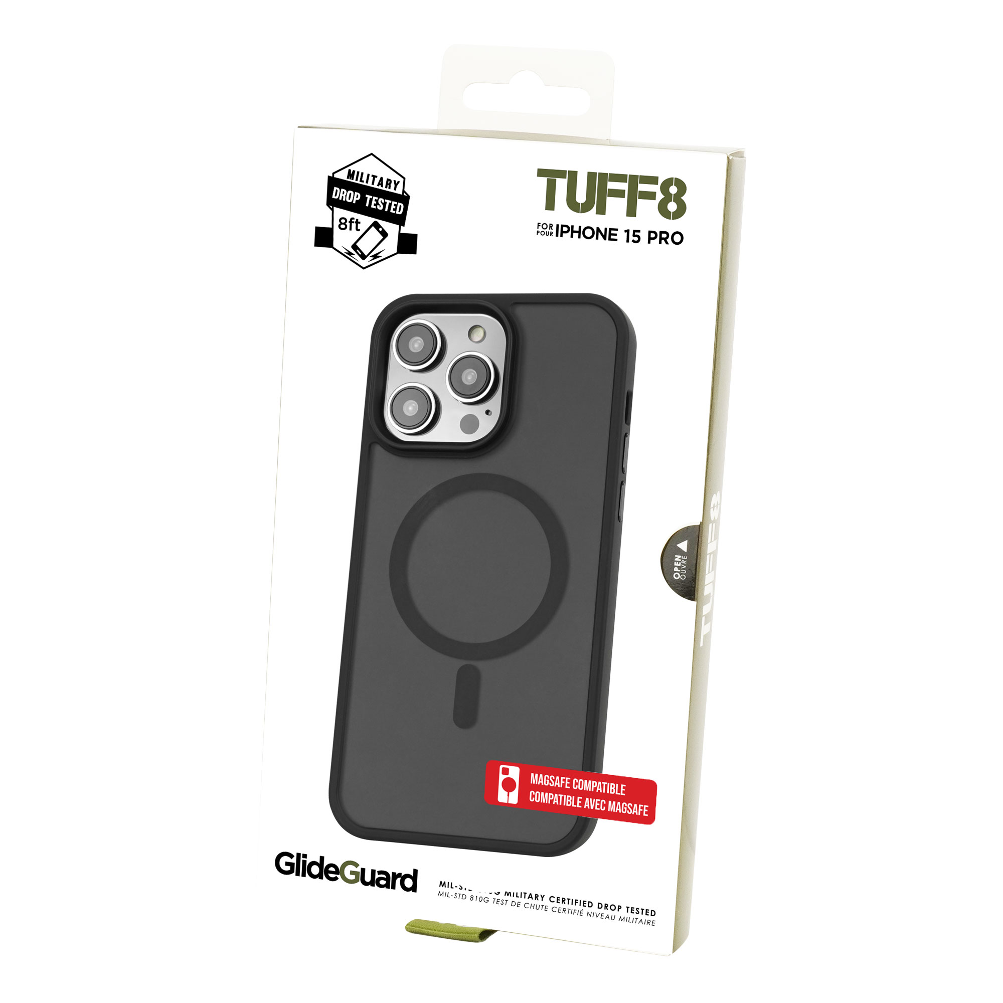 iPhone 14 Pro - Coque robuste TUFF8 Quest (Onyx)