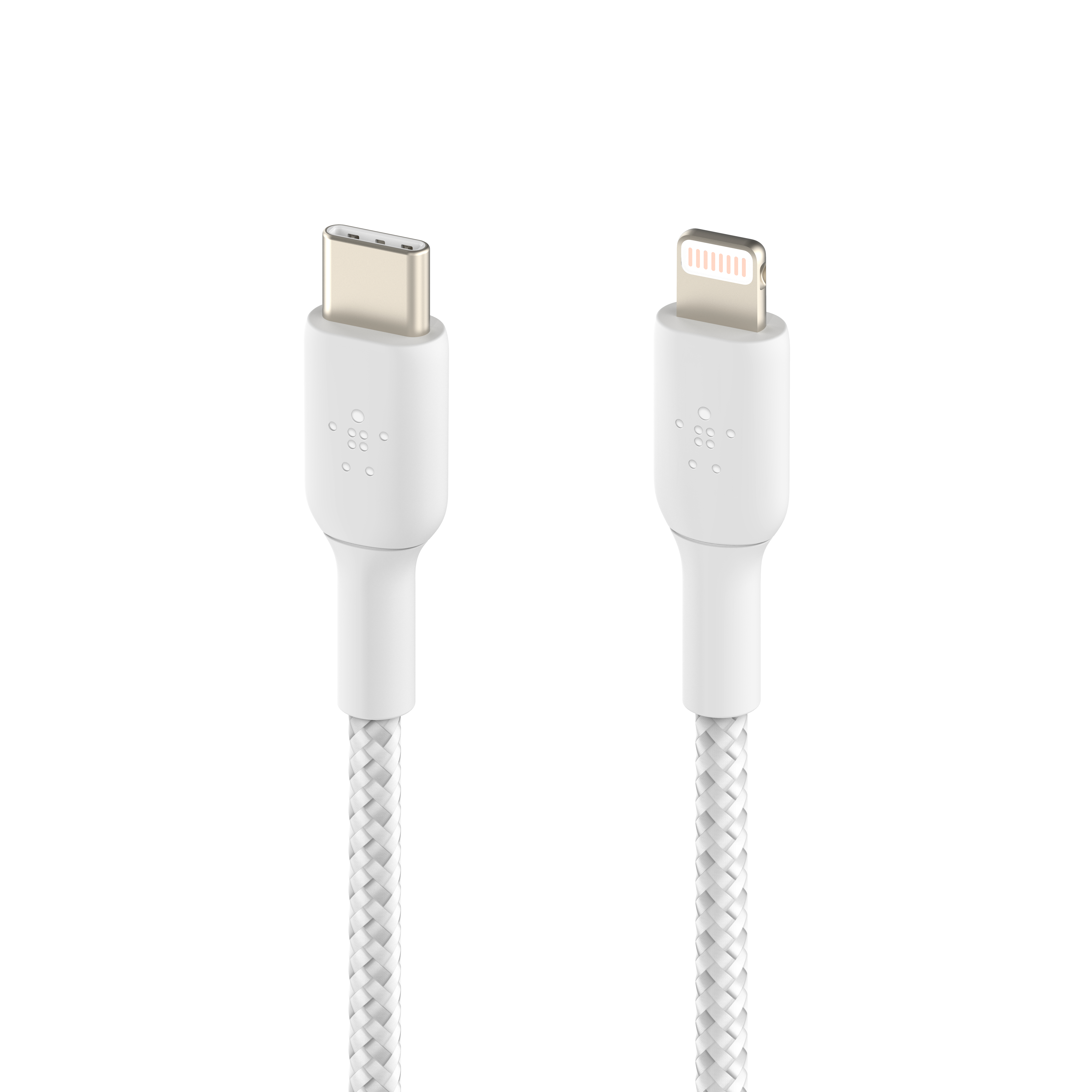 Belkin Braided USB-C to Lightning Cable (2m / 6.6ft) (CAA004bt2MWH)