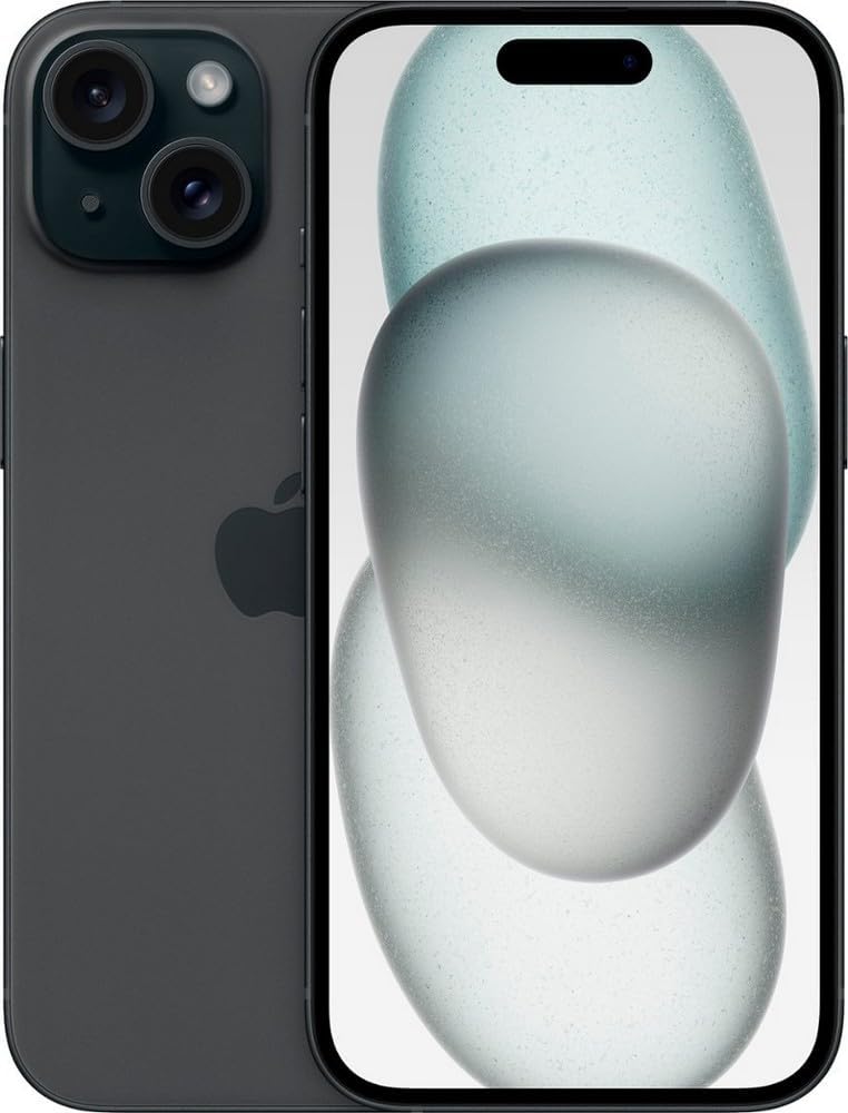 APPLE iPhone 15 128 Go, Noir, Renouvelée(Grade A), débloqué