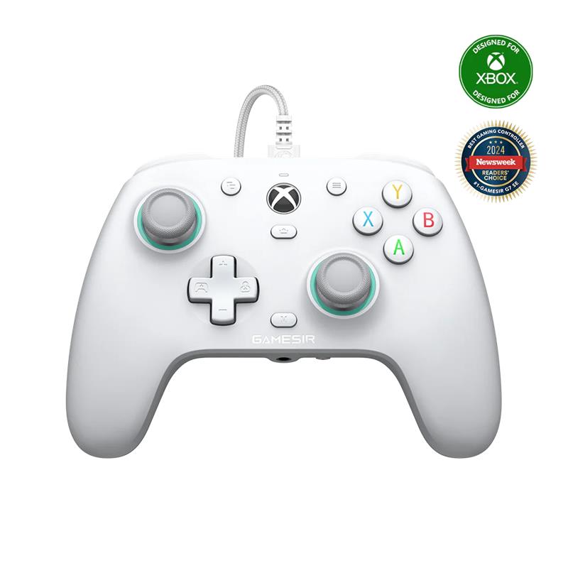 Manette de jeu filaire GameSir G7 SE pour Xbox, blanche