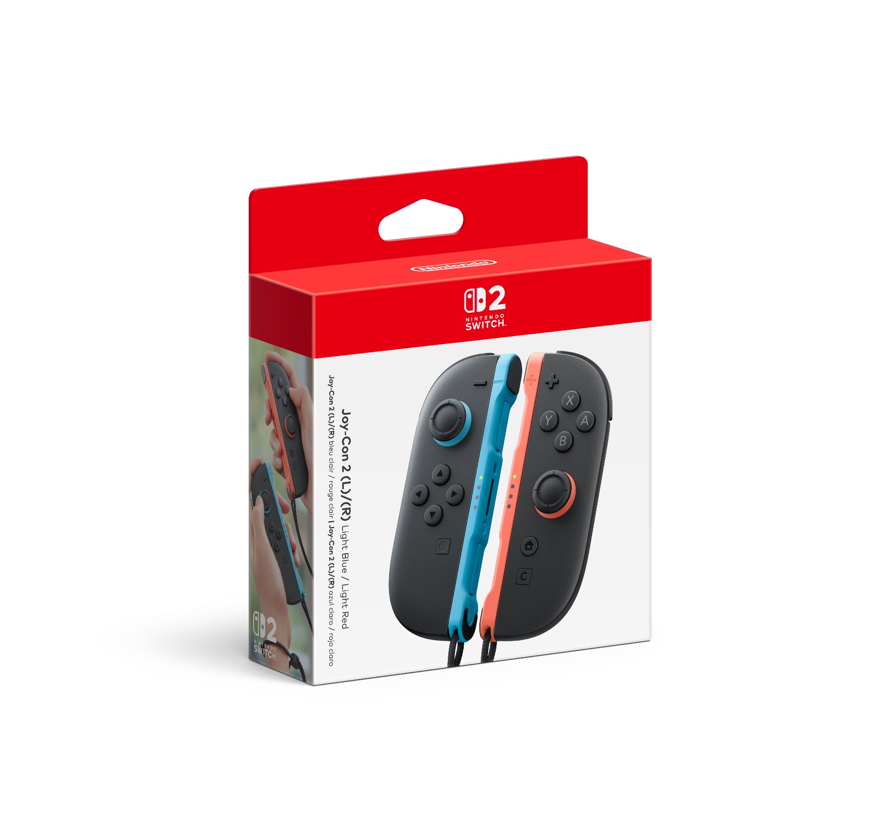 Manettes Joy-Con Nintendo Switch™ 2 (bleu clair/rouge clair)
