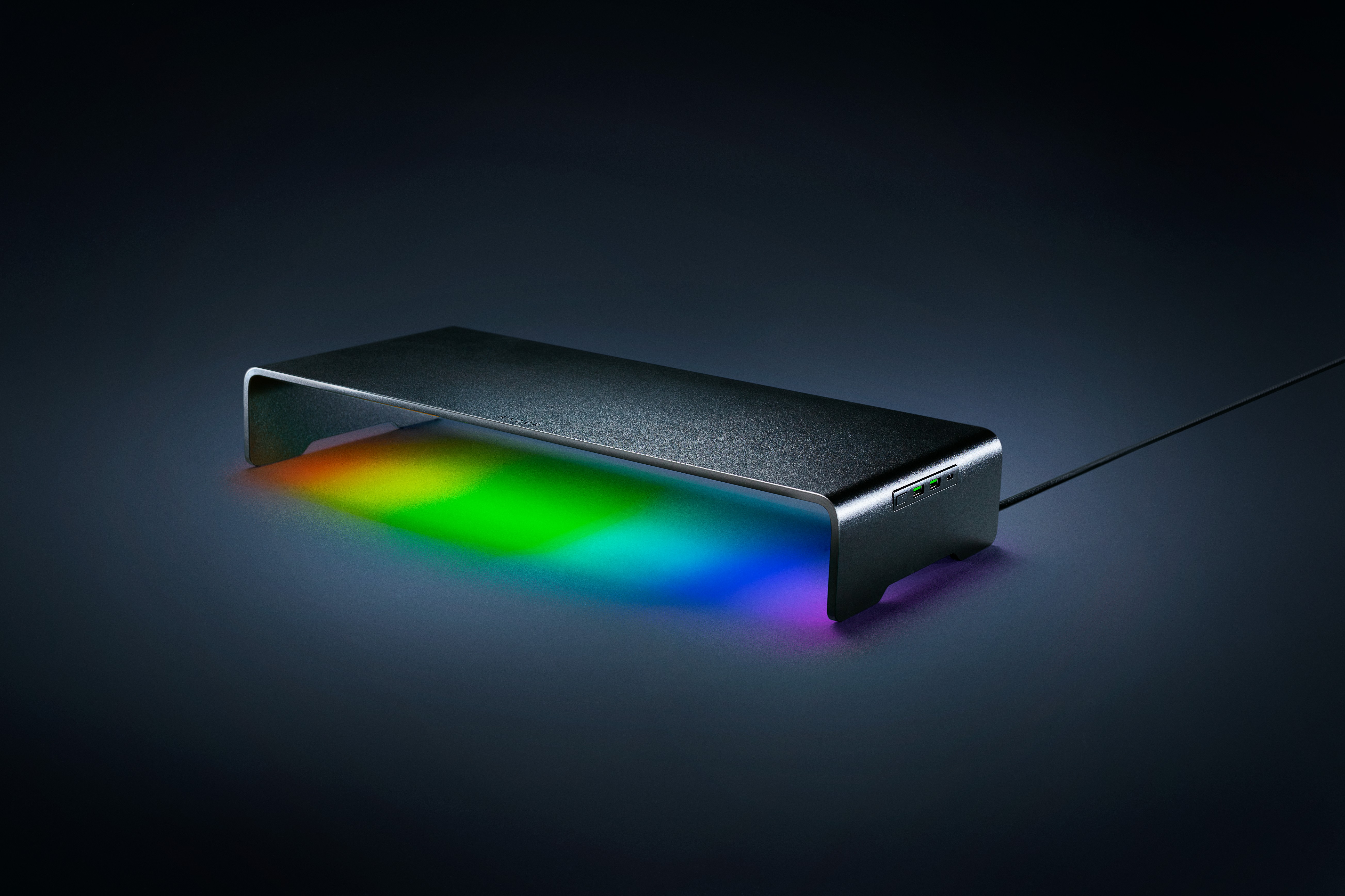MONITOR STAND CHROMA ALUMINUM WITH 4-PORT USB C HUB