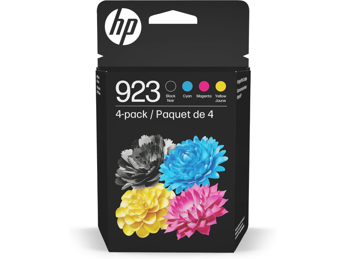HP 923 Ink Cartridge 4 pack - Black, Cyan, Magenta & Yellow