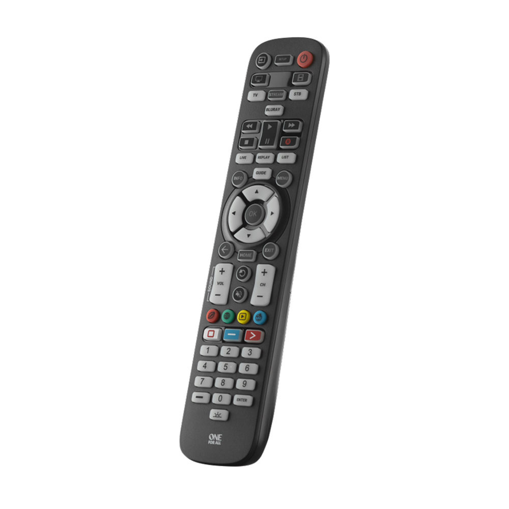 UNE TÉLÉCOMMANDE UNIVERSALLE ONE FOR ALL URC3640 pour jusqu'à 4 appareils