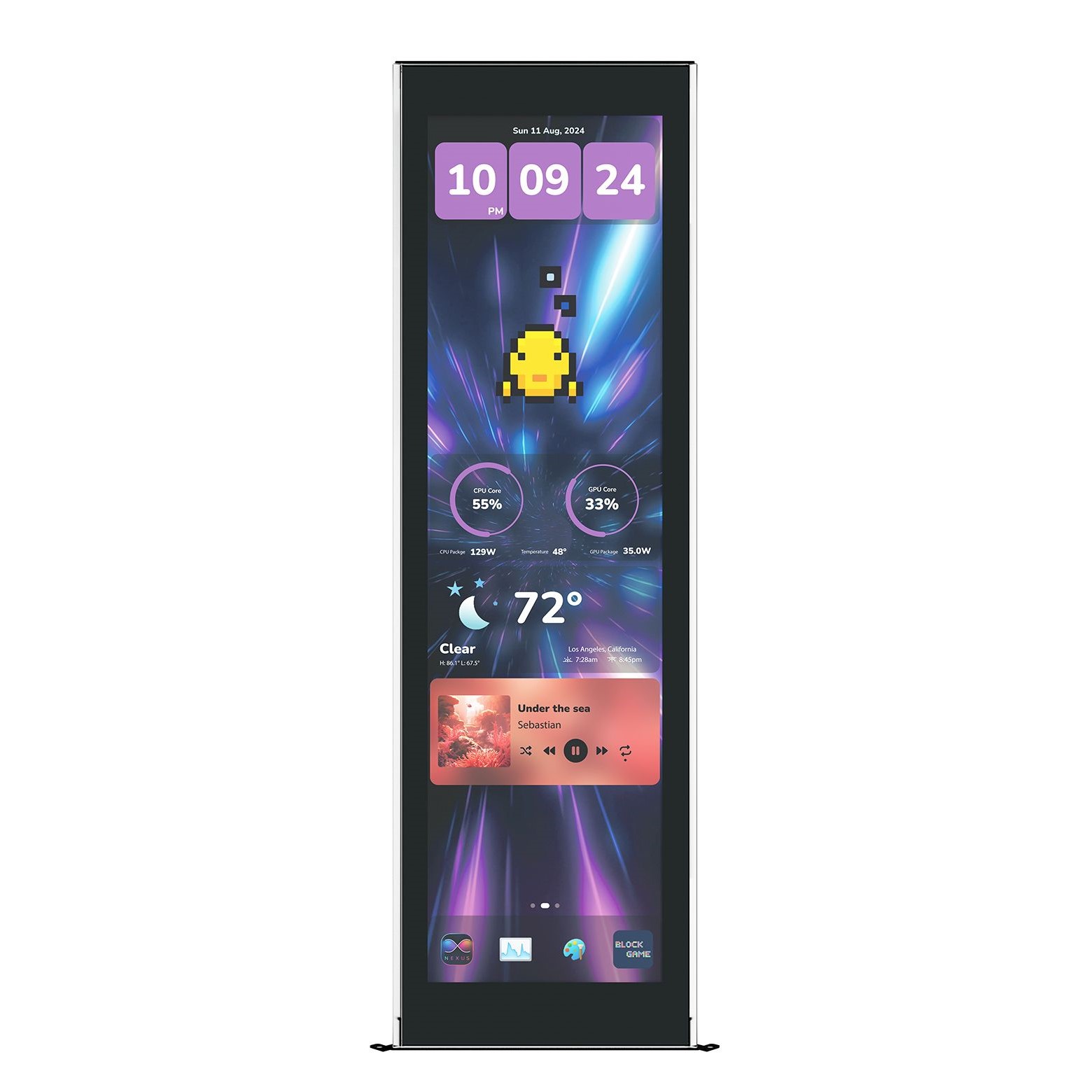 HYTE Y70 Touch Infinite Display Upgrade - 2.5K Touchscreen for Y70 - Pitch Black