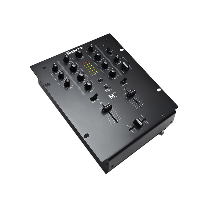 NUMARK M2 (Noir) | Mélangeur Scratch professionnel à deux canaux avec égaliseur 3 bandes par canal | Crossfader remplaçable ...