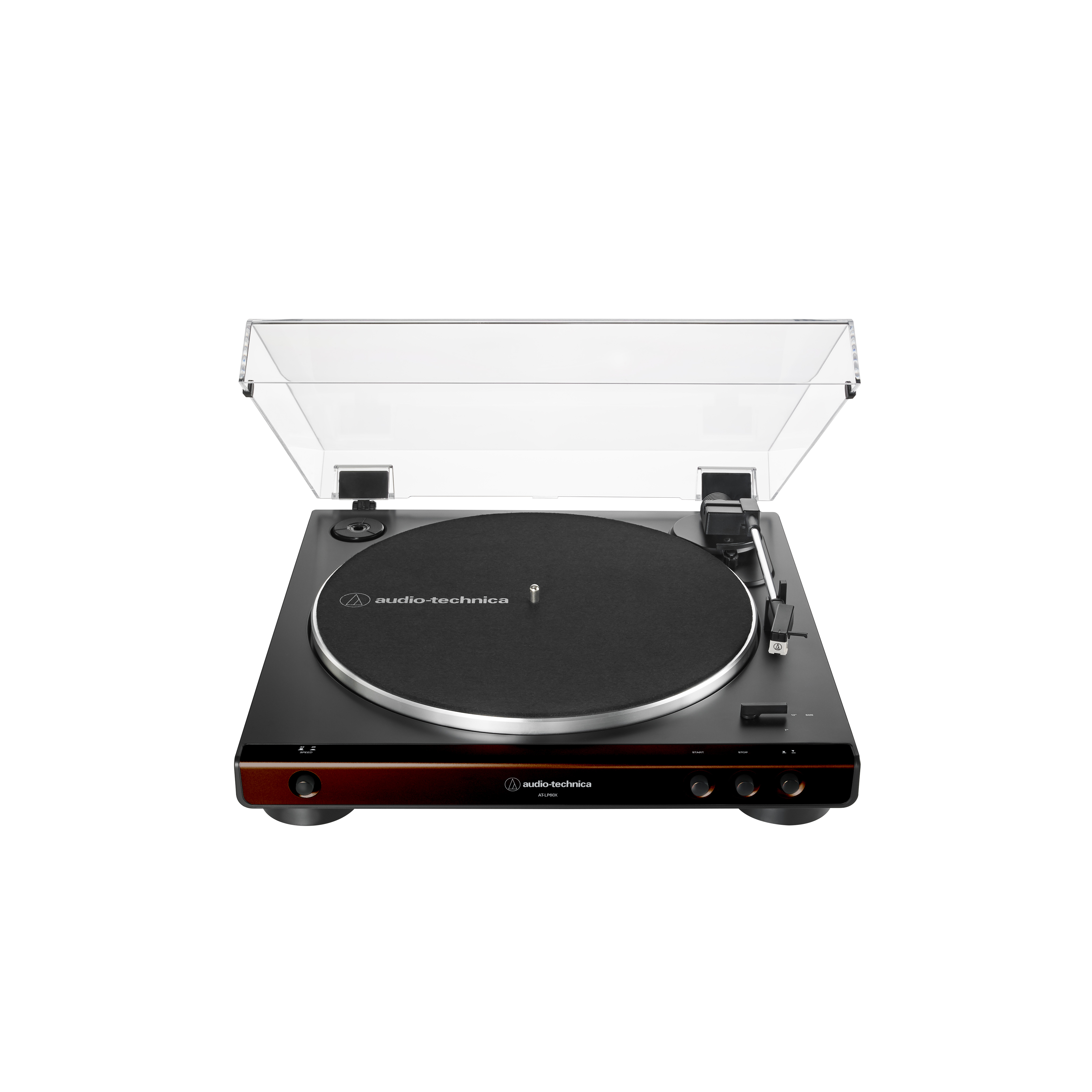 Audio-Technica AT-LP60X-BW Stereo Turntable, Brown