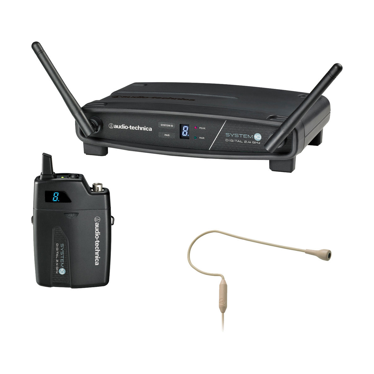 AUDIO TECHNICA ATW-1101/H92 Système 10 Ensemble de microphones à condensateur numériques sans fil (Beige)