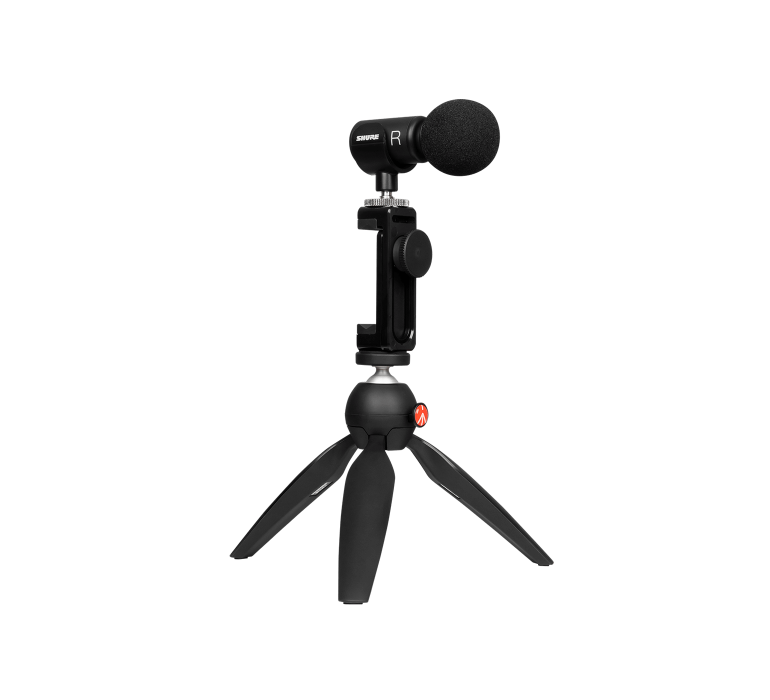SHURE MV88+DIG-VIDKIT - Premium Stereo Condenser Mic with Portable Accessory Kit