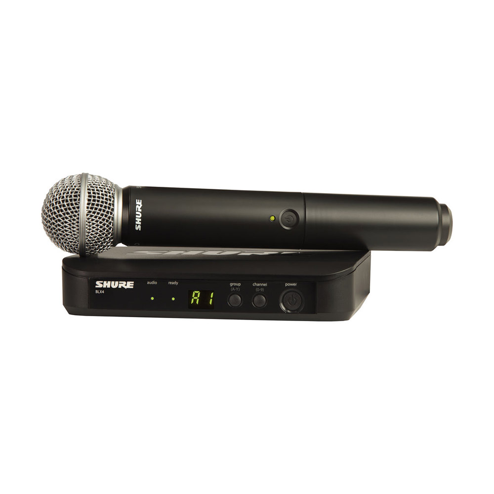 Système sans fil vocal SHURE BLX24 avec microphone SM58 (H10)