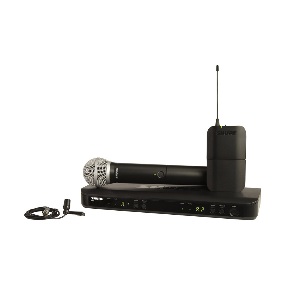 SHURE Wireless Combo System with BLX2/PG58 BLX1 & CVL