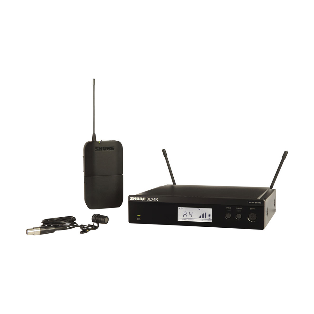Système sans fil lavalier SHURE BLX14R/W93 avec microphone lavalier WL93 (H9 : 512 - 542 MHz)