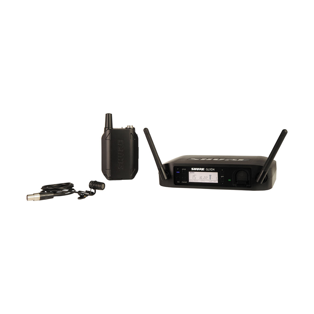 ystème sans fil de microphone cravate SHURE GLXD14/WL93 (Bande Z2 : 2400 - 2483,5 MHz