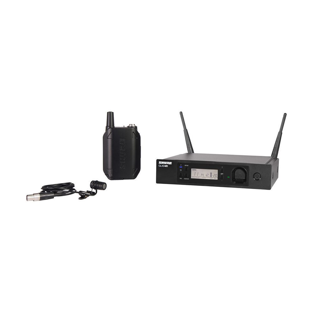 SHURE GLXD14R/85 Système de microphone sans fil avec microphone cravate WL185 (Bande Z2 : 2400 - 2483.5 MHz)