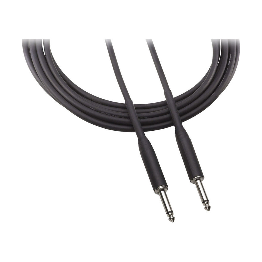 Câble d^instrument AUDIO TECHNICA AT8390-6 de 1/4" mâle à 1/4" mâle - 6 pi