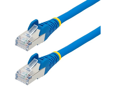 Câble Ethernet STARTECH CAT6A bleu de 22,9 m, RJ45 anti-accroc, 10 Gbit/s, 100 W PoE, S/FTP, LSZH, cuivre nu pur 27 AWG, 500...