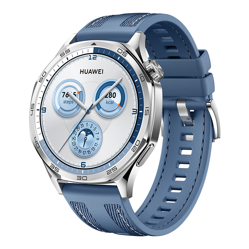 HUAWEI WATCH GT 5 46mm Bracelet tissé bleu