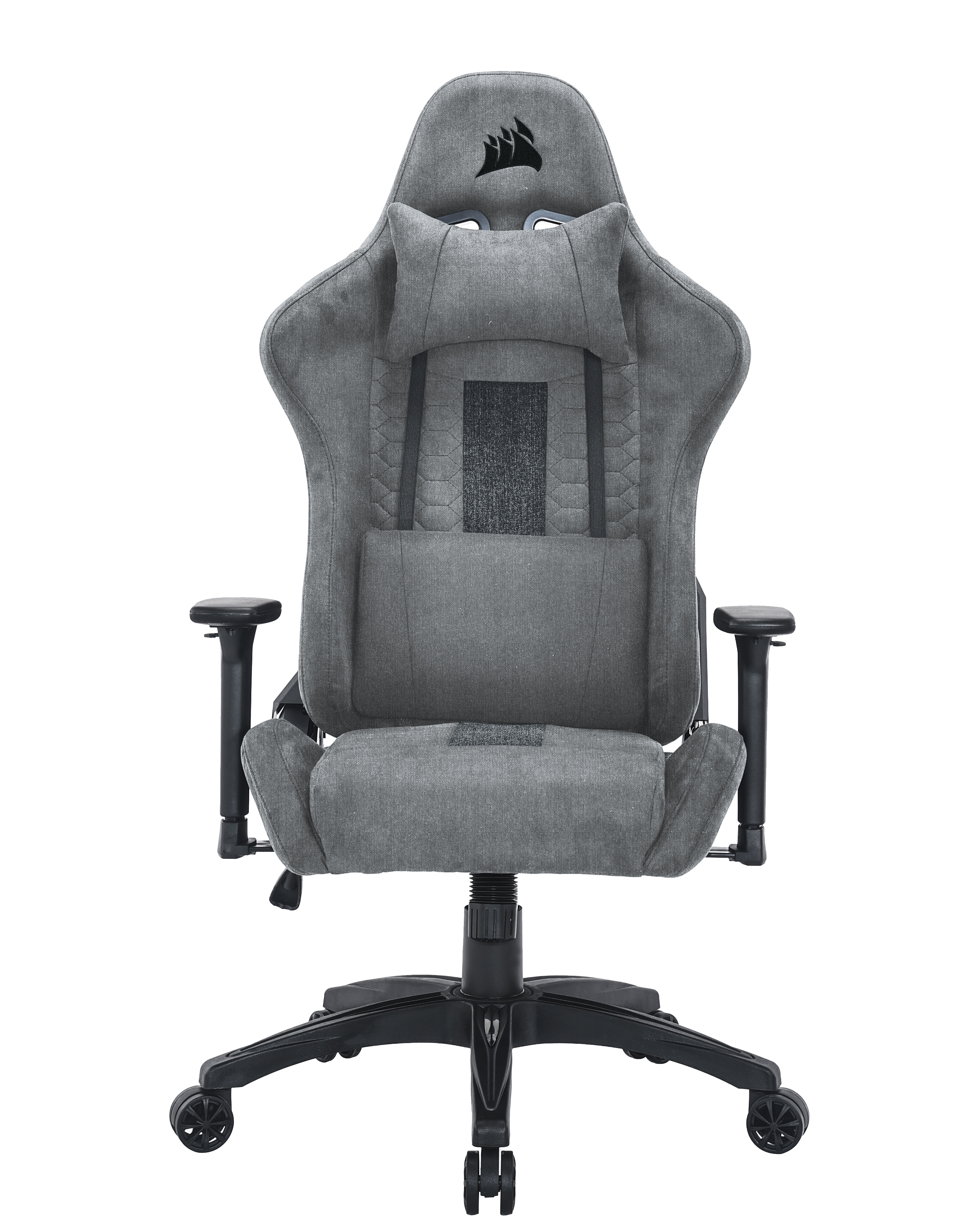 CORSAIR TC100 Fauteuil de jeu en tissu, coupe décontractée, gris clair