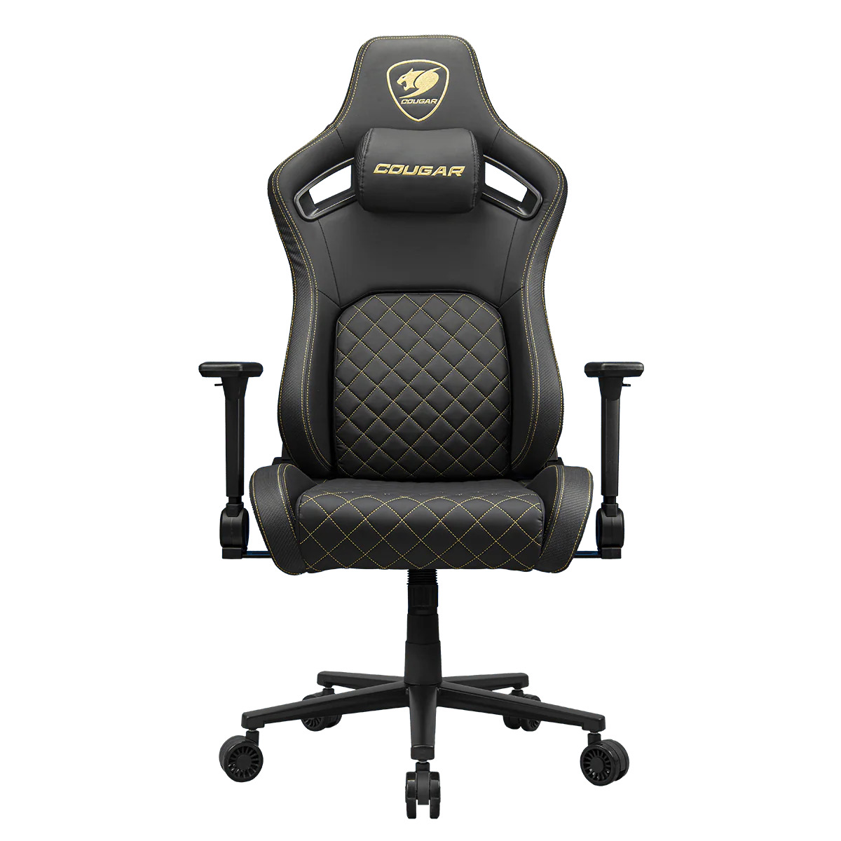COUGAR Chaise de jeu Defensor Gold Gris cendré Leatherette