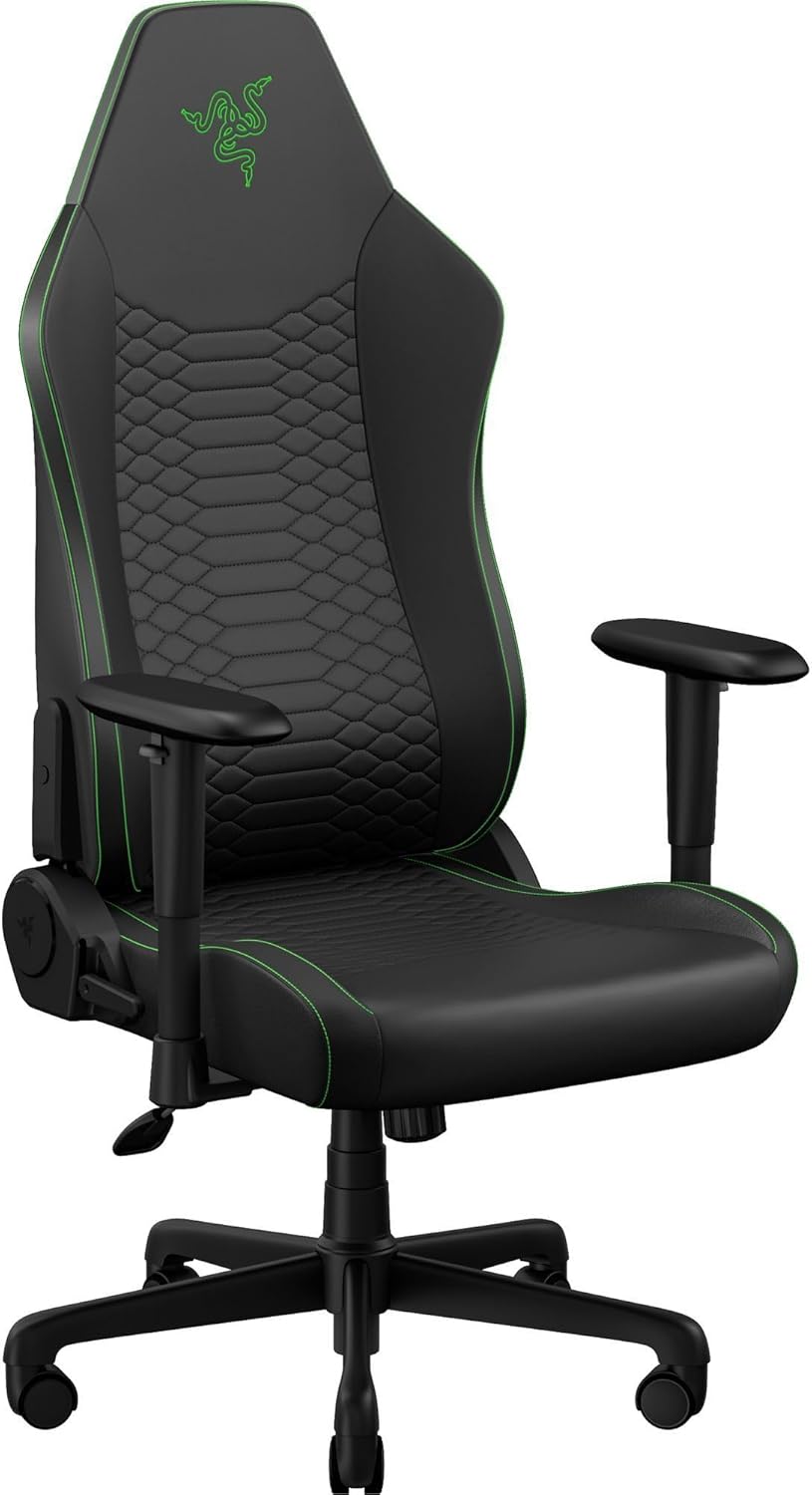 RAZER Iskur V2 X Chaise de jeu Newgen, Cuir EPU, Black/Green