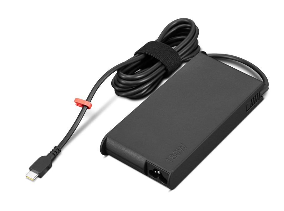Lenovo ThinkPad Mobile Workstation 180W USB-C GaN Slim AC Adapter-US