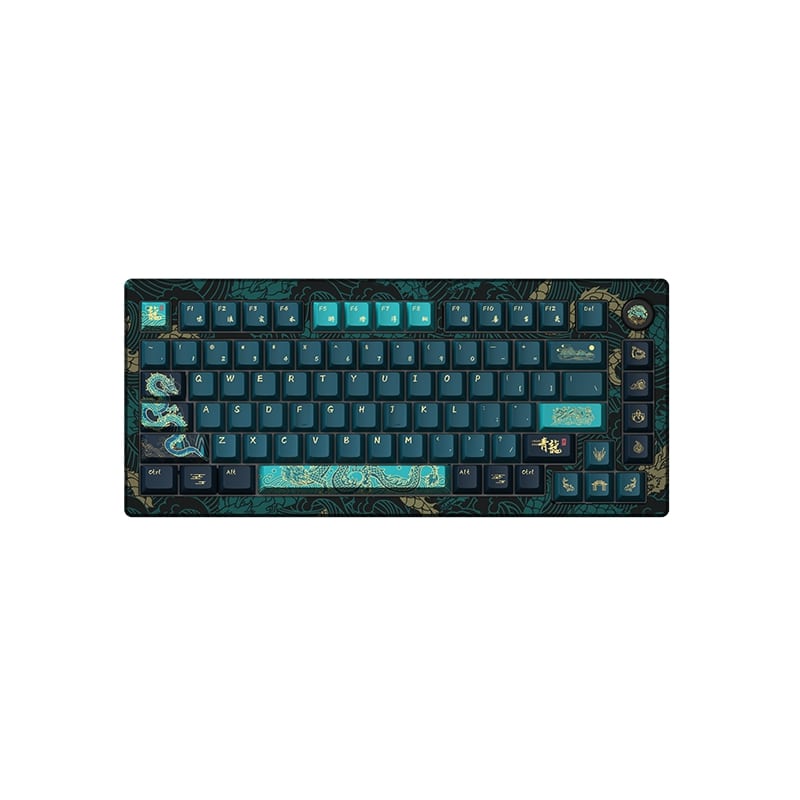 Akko MOD007 v3 HE Customizable Mechanical Keyboard, Year of Dragon Special Edition, Cream Yellow Magnetic Switch