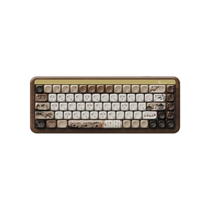Akko MU01 Customizable Mechanical Keyboard, Mountain Seclusion Rosewood Special Edition, Rosewood Switch