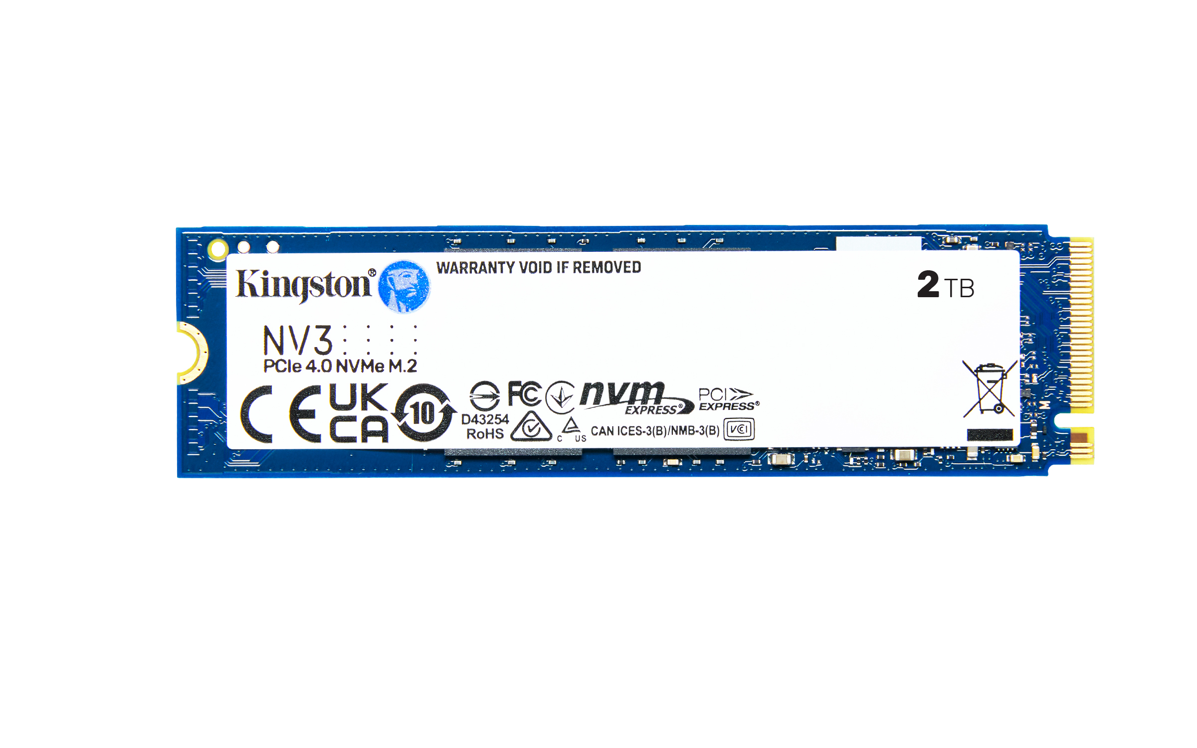 KINGSTON  Disque SSD NVMe PCIe 4x4 NV3 de 2 To(Open Box)