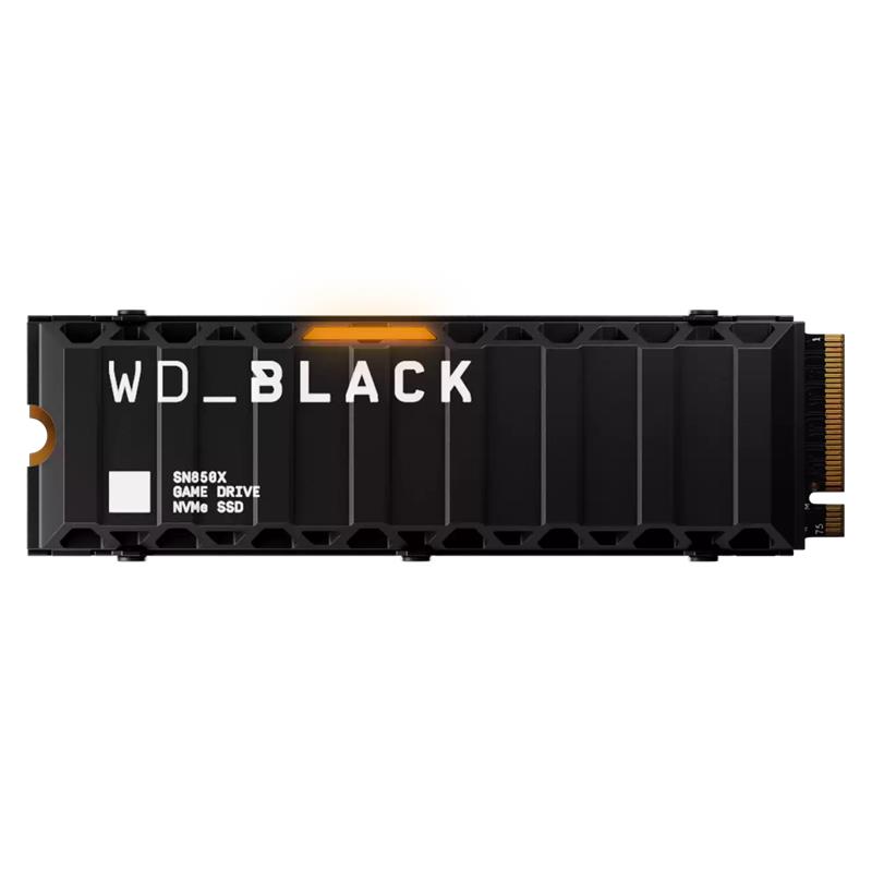 Disque SSD WD_BLACK SN850X 4 To avec dissipateur thermique PCIe Gen4 NVMe M.2