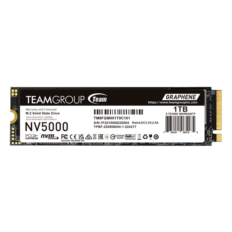 Team Group NV5000 M.2 2280 1TB PCIe 4.0 x4 with NVMe SSD