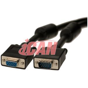 iCAN SVGA Extension Cable Triple-Shielded w/ Ferrites M/F - 10ft.