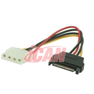 iCAN SATA-to-Molex (M/F) Power Adapter