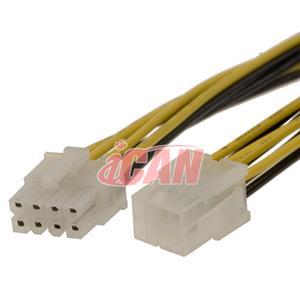 Câble/cordon d'extension d'ordinateur interne ICAN pour alimentation ATX 8 broches M/F