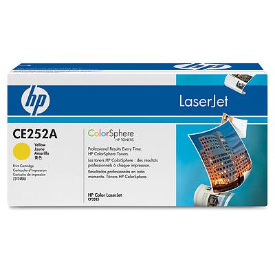 HP (504A) - Cartouche de toner jaune pour imprimantes HP (CE252A)