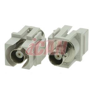 iCAN BNC Coupleur Keystone Femelle/Femelle (Blanc)