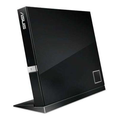 ASUS External Slim 6x Blu-ray Writer, USB 2.0, Black (SBW-06D2X-U)