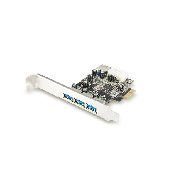 Vantec 4 Ports SuperSpeed USB 3.0 PCI-E Host Card Retail (UGT-PC341)(Open Box)