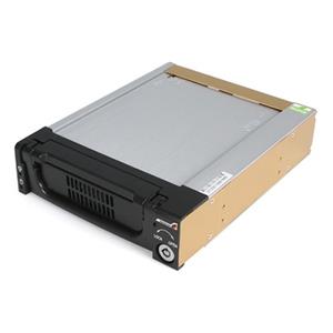 StarTech (DRW150SATBK) - Rack amovible robuste en aluminium noir de 5,25 po avec ventilateur pour disque dur SATA de 3,5 po