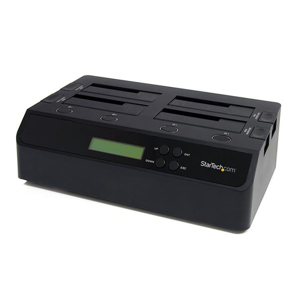 StarTech 3-Target SATA Hard Drive Duplicator, USB3.0 (SATDOCK4U3RE)| For Windows 7, XP, Server 2008/2003 (32bit/64bit), Mac OS 
