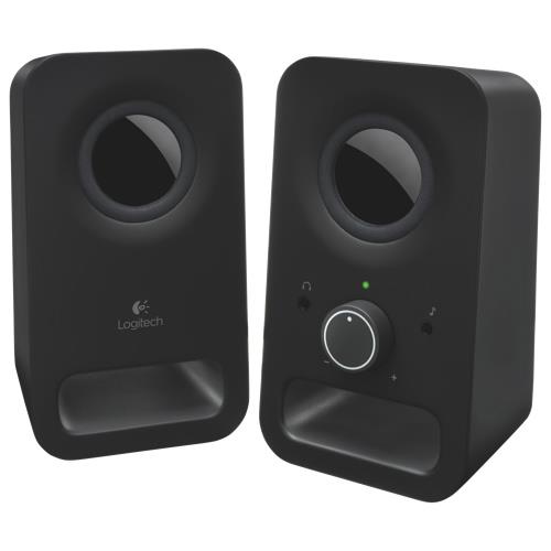 LOGITECH Z150 2.0 Channel Computer Speaker System, Black, 3w RMS