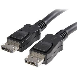StarTech (DISPLPORT50L) - Câble DisplayPort avec connecteurs verrouillables - M/M - 50 pi (Noir)