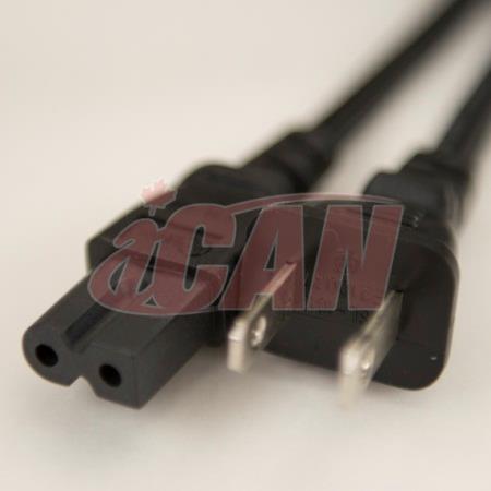 ICAN External Notebook Computer Power Cable 2-Pin "Polarized" - 6ft(Open Box)