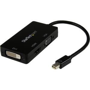 Adaptateur STARTECH Mini DisplayPort vers VGA/DVI/HDMI, convertisseur 3 en 1