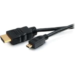Câble HDMI à HDMI micro à haute vitesse C2G avec Ethernet (noir) - 4,9 pieds