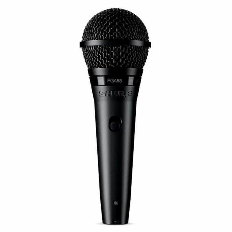 SHURE Cardioid Dynamic Vocal Mic, XLR Cable & Tripod Boom Stand