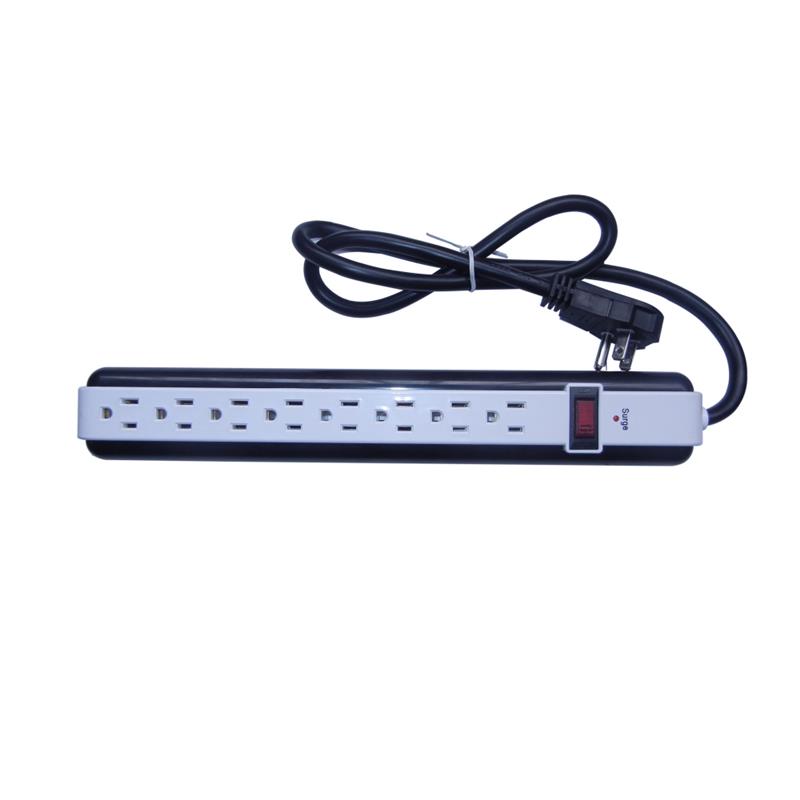 iCAN 8 Outlets Surge Protector with 3ft Cord