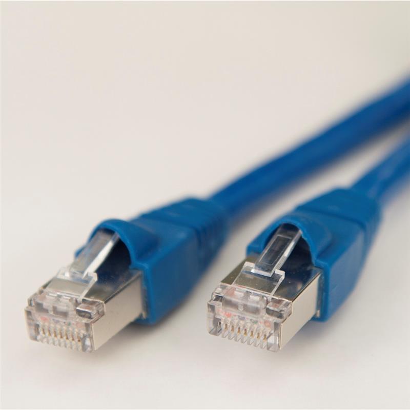 iCAN Premium 10Gigabit Computer Cable - 1ft,  Dark Blue (C6ASB-001BLU)