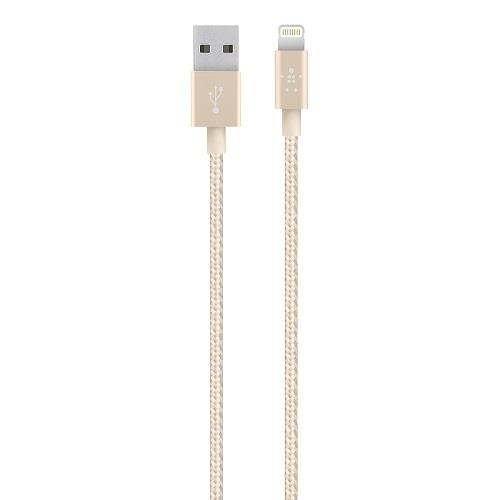 BELKIN F8J144bt04-GLD Lightning to USB 2.0 Cable (4 ft.) - Gold