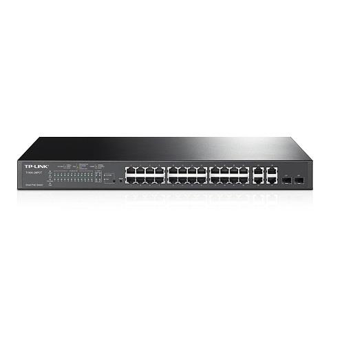 TP-Link (T1500-28PCT / TL-SL2428P) - Commutateur Gigabit PoE+ intelligent à 4 ports + 24 ports 10/100 Mbit/s