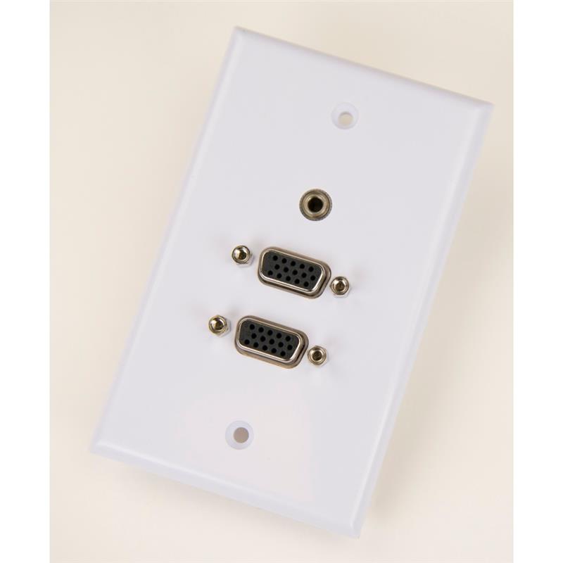 iCAN 2 Ports SVGA (HD14) Female/Female Keystone Faceplate